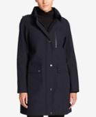 Dkny Hooded Water-resistant Raincoat, A Macy's Exclusive Style