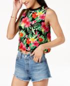 The Edit By Seventeen Juniors' Printed Crop Top, Created For Macy's