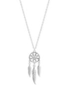Lucky Brand Silver-plated Dreamcatcher Pendant Necklace