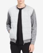 Calvin Klein Jeans Men's Colorblocked Quilted Bomber Jacket