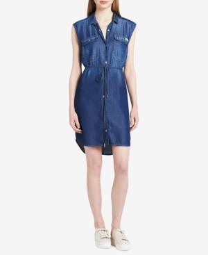 Calvin Klein Jeans Sleeveless Denim Shirtdress