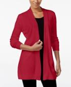 Karen Scott Luxsoft Sweater Cardigan, Only At Macy's, Only At Macy's