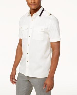 Sean John Men's Nautical Snap-front Shirt