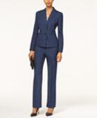 Le Suit Two-button Textured Weave Pantsuit