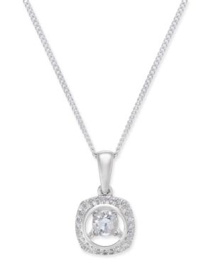 Magnificence Diamond Open Halo Pendant Necklace (1/6 Ct. T.w.) In 14k White Gold