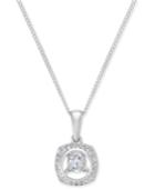 Magnificence Diamond Open Halo Pendant Necklace (1/6 Ct. T.w.) In 14k White Gold