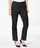 Style & Co. Grommet-trim Ankle Pants, Only At Macy's