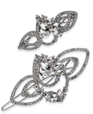 I.n.c. Silver-tone 2-pc. Crystal Barrette