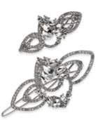 I.n.c. Silver-tone 2-pc. Crystal Barrette