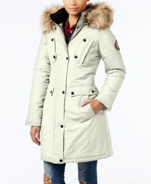 Madden Girl Faux-fur-trim Hooded Parka
