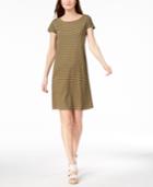 Eileen Fisher Striped T-shirt Dress, Created For Macy's