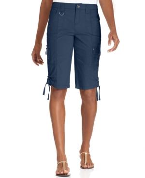 Style & Co. Petite D-ring Bermuda Shorts, Only At Macy's