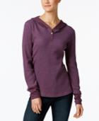 Columbia Weekday Thermal Waffled Henley Hoodie