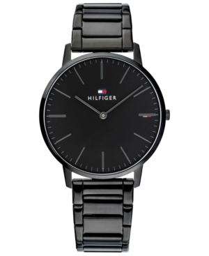 Tommy Hilfiger Men's Black Stainless Steel Bracelet Watch 40mm, Created For Macy's