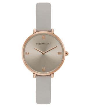 Bcbg Maxazria Ladies Grey Strap Watch With Grey Dial, 34mm