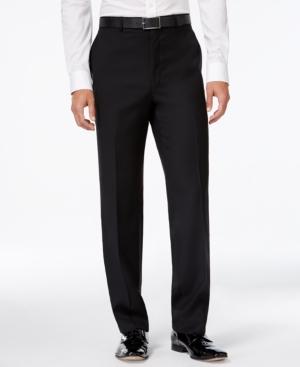 Calvin Klein Black Solid Slim-fit Tuxedo Pant