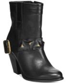 Dolce By Mojo Moxy Blackjack Studded-strap Booties Women's Shoes
