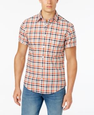 Tommy Hilfiger Men's Fenwick Custom-fit Short-sleeve Shirt