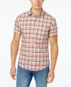 Tommy Hilfiger Men's Fenwick Custom-fit Short-sleeve Shirt