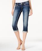 Rock Revival Celine Wash Topstitched Capri Skinny Jeans