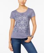 Style & Co Petite Medallion Mirage Graphic T-shirt, Only At Macy's