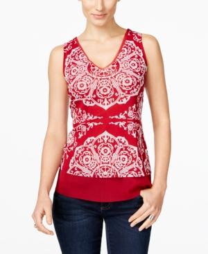 Inc International Concepts Printed Layered Top, Created For Macy's