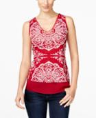 Inc International Concepts Printed Layered Top, Created For Macy's