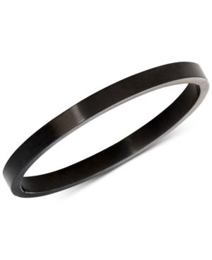 Men's Bangle In Black Ion-plated Stainless Steel