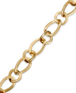 Signature Gold Free-form Chain Bracelet In 14k Gold