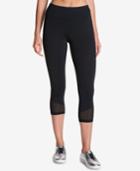 Dkny Mesh-trimmed Active Cropped Leggings