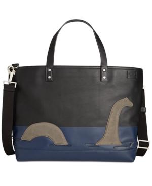 Jack Spade Men's Loch Ness Monster Leather Coal Bag
