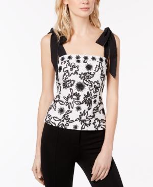 Rachel Zoe Cotton Beaded Embroidered Top