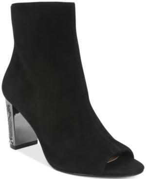 Tahari Aviator Peep-toe Ankle Booties Women's Shoes