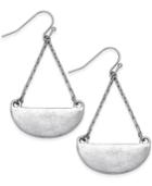 Inc International Concepts Silver-tone Half-circle Drop Earrings, Only At Macy's