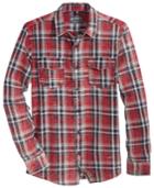American Rag Men's Cipher Distressed Plaid Shirt, Created For Macy's