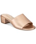 Bar Iii Jane Block-heel Slide Sandals, Created For Macy's Women's Shoes