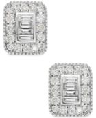 Effy Diamond Stud Earrings In 14k White Gold (3/8 Ct. T.w.)