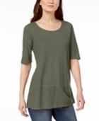 Eileen Fisher Hemp Organic Cotton Elbow-sleeve Tunic, Created For Macy's