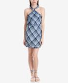 Max Studio London Ruffle-trim Belted Halter Dress, Created For Macy's