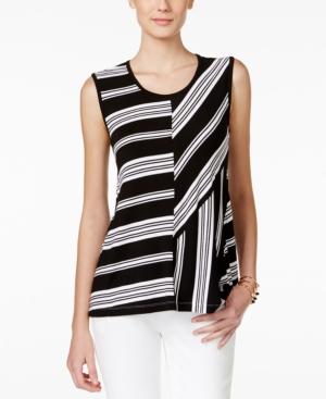 Vince Camuto Striped Sleeveless Blouse