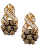 Le Vian Chocolatier Diamond Cluster Stud Earrings (1/2 Ct. T.w.) In 14k Gold