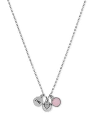 Bcbgeneration Silver-tone Triple Charm Pendant Necklace