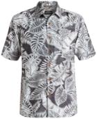 Quiksilver Waterman Men's Leaf-print Short-sleeve Shirt