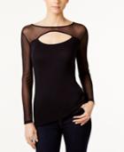 Inc International Concepts Cutout Illusion Top, Created For Macy's