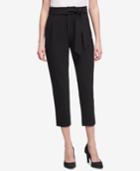 Dkny Cropped Tie-waist Pants, Created For Macy's