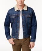 Tommy Hilfiger Men's Rider Denim Jacket With Fleece Collar