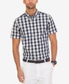Nautica Men's Estate Plaid Short Sleeve Shirt