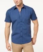 Con. Struct Men's Stretch Dot-print Slim-fit Shirt, Created For Macy's