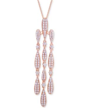 Wrapped In Love Diamond Chandelier Pendant Necklace (3/4 Ct. T.w.) In 14k Rose Gold, Created For Macy's
