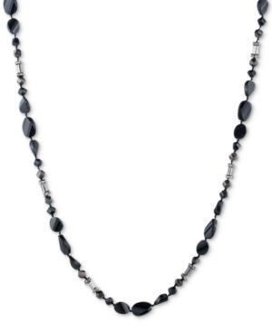 Carolee Two-tone Pave Long Beaded Necklace